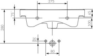 Umywalka Cersanit Crea 60cm (K114-006-ECO) 6