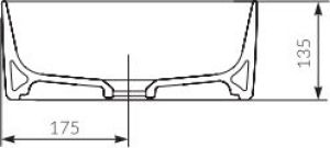 Umywalka Cersanit Crea 35cm (K114-007-ECO) 4