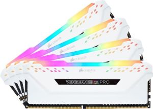 Pamięć Corsair Vengeance RGB PRO, DDR4, 32 GB, 3000MHz, CL15 (CMW32GX4M4C3000C15W) 2