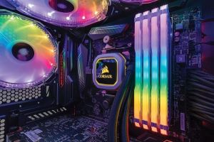 Pamięć Corsair Vengeance RGB PRO, DDR4, 32 GB, 3000MHz, CL15 (CMW32GX4M4C3000C15W) 11