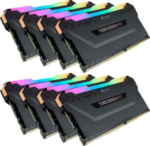 Pamięć Corsair Vengeance RGB PRO, DDR4, 64 GB, 3000MHz, CL15 (CMW64GX4M8C3000C15) 1