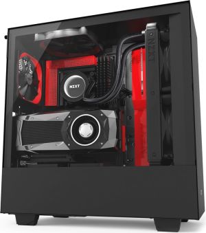 Obudowa Nzxt H500i, okno, czarno czerwony (CA-H500W-BR) 4