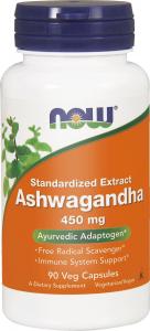 NOW Foods Ashwagandha Extract 450mg 90 kapsułek 1