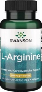Swanson Swanson L-Arginina 500mg 100 kaps. 2