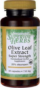 Swanson Olive Leaf Extract 750mg 60 kaps. 1