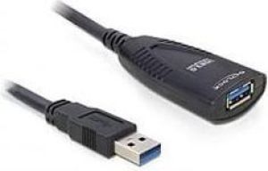 Kabel USB Delock USB-A - USB-A 5 m Czarny (83089) 1