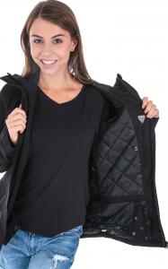 4f Kurtka narciarska damska H4Z18-KUDN004 czarna r. S 6