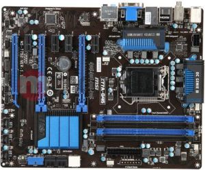 Płyta główna MSI Z77A-G45 Intel Z77 LGA 1155 (3xPCX/VGA/DZW/GLAN/SATA3/USB3/RAID/DDR3/CROSSFIRE) 1