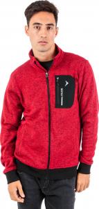 Outhorn Bluza polarowa męska Duo Pocket Comfy czerwony melanż r. XL 1