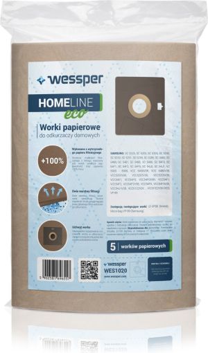 Worek do odkurzacza Wessper do Samsung VP-99, SC5610,SC5611,SC5660, VP54 SC5285, SC5480, SC5481 - papierowe 5 sztuk 3