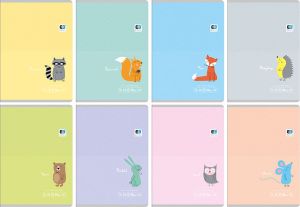 Noster Zeszyt A5/16# Black&Blue kids pastel 2