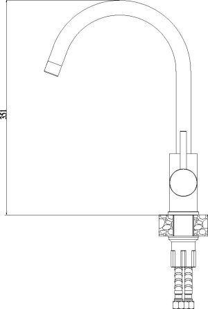 Bateria kuchenna Alveus Roxa stojąca chrom (2090400) 2