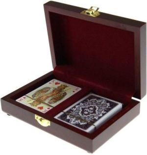 Piatnik Karty lux w pudełku drewnianym (289841) 1