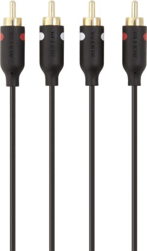 Kabel Belkin RCA (Cinch) x2 - RCA (Cinch) x2 1m czarny (F3Y098bf1M) 1