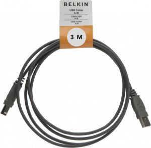 Kabel USB Belkin USB-A - 3 m Szary (F3U133R3M) 1