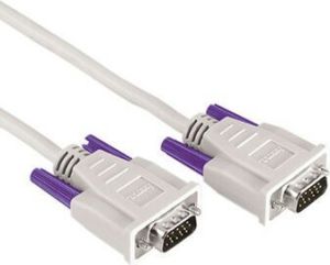 Kabel Hama D-Sub (VGA) - D-Sub (VGA) 1.8m biały (AA2089) 1