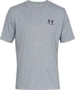 Under Armour Koszulka męska Sportstyle Left Chest SS szara r. M (1326799036) 3