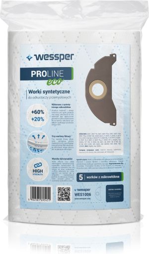 Worek do odkurzacza Wessper do Karcher MV 2, A 2054,A 2004,WD 2.200, 6.904-322.0 K13 - syntetyczne 5 sztuk 3