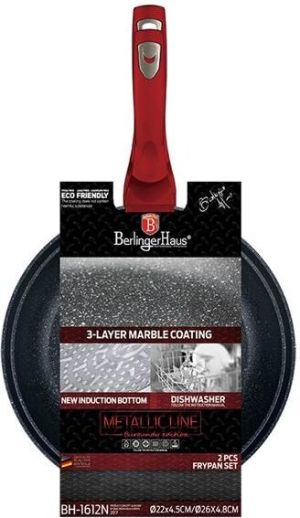 Patelnia Berlinger Haus zestaw Metallic 26 22cm 2szt. 2
