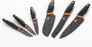 Berlinger Haus 6 częściowy zestaw noży, czarny Granit Diamond - BH/2111 4