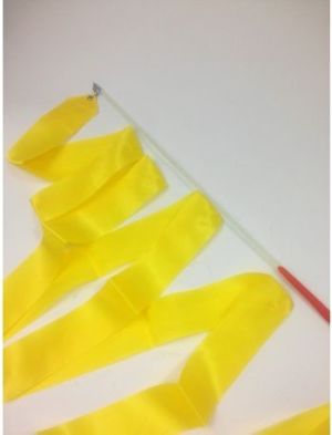 Legend Wstążka gimnastyczna 4m żółta 2