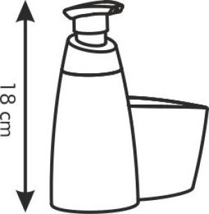 Tescoma Dozownik detergentu z miejscem na gąbkę CLEAN KIT 350 ml (900614.00) 2