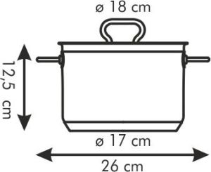 Tescoma Garnek Home Profi 18cm wysoki (774018.00) 2