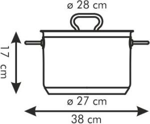 Tescoma Garnek Home Profi 28cm wysoki (774028.00) 2