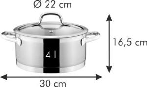 Tescoma Garnek President 22cm z pokrywką (780244.00) 2