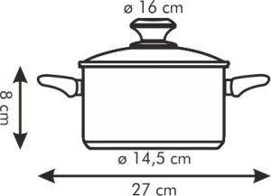 Tescoma Garnek Presto niski 16cm (728216.00) 2