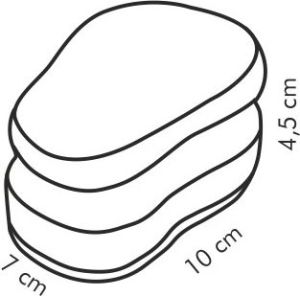 Tescoma Gąbki kuchenne Clean Kit do delikatnych powierzchni 3szt. 2