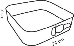 Tescoma Tortownica rozkładana kwadratowa DELÍCIA 24x24 cm 2