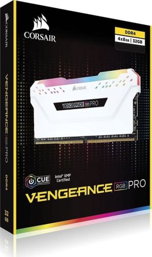 Pamięć Corsair Vengeance RGB PRO, DDR4, 32 GB, 3600MHz, CL18 (CMW32GX4M4C3600C18W) 11