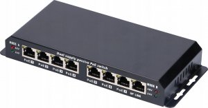 Switch ExtraLink EXTRALINK 8-port FE Unmanaged PoE Switch 18-57V DC, in set 24V 90W PowerAdapter 3