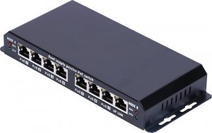 Switch ExtraLink EXTRALINK 8-port FE Unmanaged PoE Switch 18-57V DC, in set 24V 90W PowerAdapter 6
