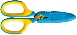 Tetis Nożyczki szkolne żółto- niebieskie 1