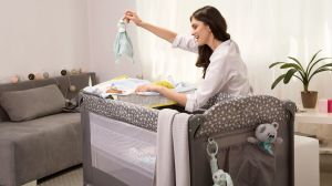 Moby-system Łóżeczko Happy Traveller BASIC PLUS - Szare 12