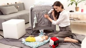 Moby-system Łóżeczko Happy Traveller BASIC PLUS - Szare 15