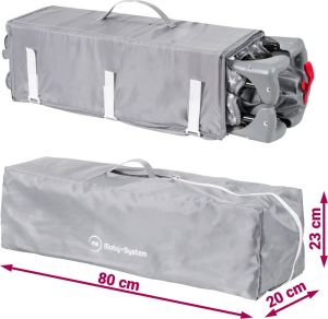 Moby-system Łóżeczko Happy Traveller BASIC PLUS - Szare 6
