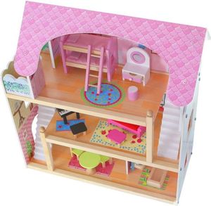 Ecotoys Domek dla lalek drewniany Rezydencja bajkowa (ZA-4110) 4