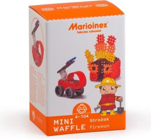 Marioinex Klocki Wafle mini - Strażak średni 150 (902523) 1