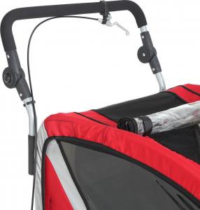 Guto Przyczepka rowerowa Guto Deluxe 2w1 red/light gray 6