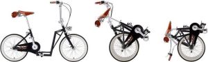 The-sliders Metro Matt Black gustowny i komfortowy, składany rower, hulajnoga 2w1 1
