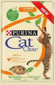 Nestle PURINA Cat Chow Adult 1+ z kurczakiem i cukinia w galarecie 85 g 1