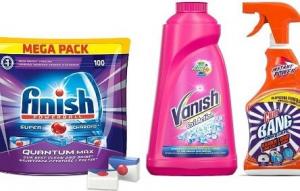 Bundle Finish Power Cleaner środek czyszczący 750ml + VANISH Oxi Action odplamiacz w płynie 1000ml (5954653212127) 1