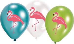 AMSCAN Balony lateksowe Flamingo Paradise, 6 sztuk (AMSC0122) 1