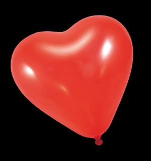 Arpex Balon w kształcie serca, czerwony, 4 sztuki (K467) 1