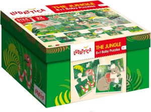 Lisciani Ludattica - Baby Puzzle 8+1. The jungle (304-58181) 1