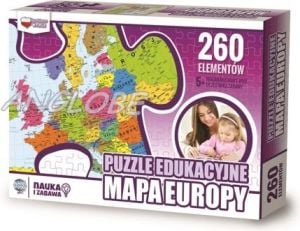 Zachem Puzzle Edukacyjne 260 elementów. Mapa Europy (ZACH0064) 1