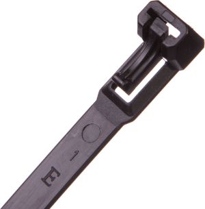EM Group Opaska kablowa otwierana wielokrotnie 350x7,5mm czarna 100szt. (BMWN5354E) 1
